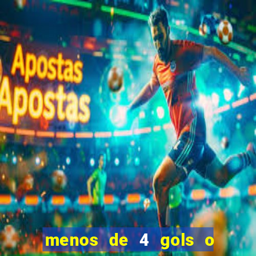 menos de 4 gols o que significa